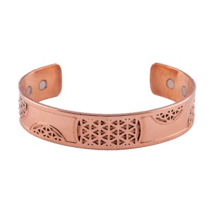 Prem-Copper® Magnetyczna Miedziana Bransoletka Kwiat Życia