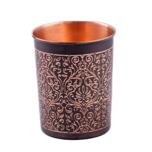 Prem-Copper® Kubek MIEDZIANY na wodę 250ml Divya