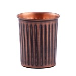 Prem-Copper® Kubek MIEDZIANY na wodę 250ml antyczny Stambha