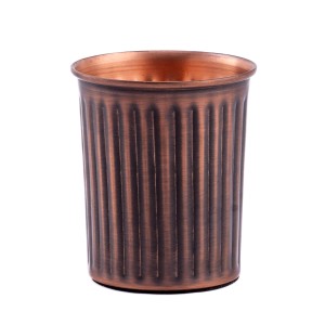 Prem-Copper® Kubek MIEDZIANY na wodę 250ml antyczny Stambha