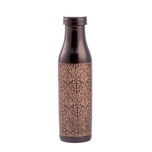 Prem-Copper® Butelka MIEDZIANA na wodę 800ml z certyfikatem Divya
