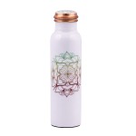 Prem-Copper® Butelka MIEDZIANA na wodę 950ml z certyfikatem Mandala