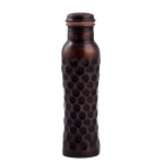 Prem-Copper® Butelka MIEDZIANA na wodę 800ml z certyfikatem antyczna Madhu