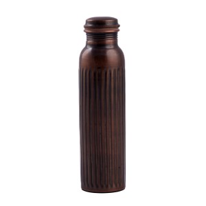 Prem-Copper® Butelka MIEDZIANA na wodę 900ml z certyfikatem antyczna Stambha