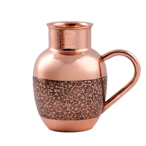 Prem-Copper® Dzbanek MIEDZIANY 1,5l z certyfikatem Pushpa