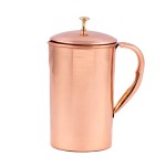 Prem-Copper® Dzbanek MIEDZIANY 1,5l z certyfikatem gładki Nirmala