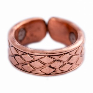 Prem-Copper® Pierścionek Sygnet miedziany magnetyczny Ketu