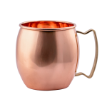 Prem-Copper® Kubek Kufel MIEDZIANY na wodę 500ml gładki z uchwytem Nirmala