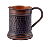 Prem-Copper® Kubek Kufel MIEDZIANY na wodę 650ml z uchwytem Bhima