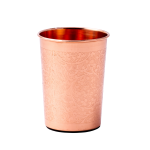 Prem-Copper® Kubek MIEDZIANY na wodę 250ml  z motywem kwiatowym Pushpa
