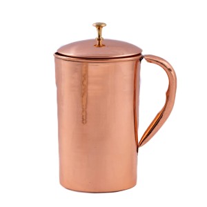 Prem-Copper® Dzbanek MIEDZIANY 1950ml z certyfikatem gładki Nirmala