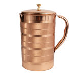 Prem-Copper® Dzbanek MIEDZIANY 1950ml z certyfikatem w paski Sutra