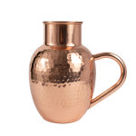 Prem-Copper® Dzbanek MIEDZIANY 1,5l z certyfikatem kuty młotkowany Amrita