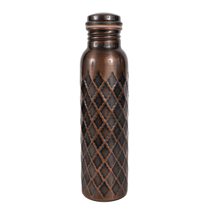 Prem-Copper® Butelka MIEDZIANA na wodę 900ml z certyfikatem antyczna Puratana