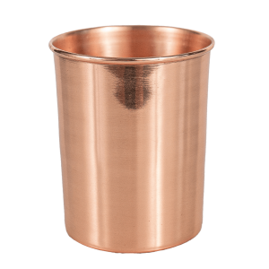 Prem-Copper® Kubek MIEDZIANY na wodę 250ml gładki lśniący Nirmala