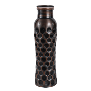 Prem-Copper® Butelka MIEDZIANA na wodę 800ml z certyfikatem antyczna Madhu new